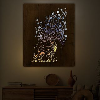 Světelné Obrazy a lampy s Jeleny - Oživte Svůj Interiér! Milí přátelé, Představujeme vám exkluzivní kolekci světelných...