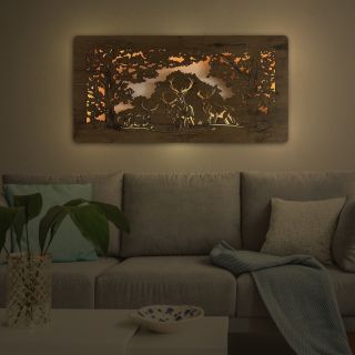 Světelné Obrazy a lampy s Jeleny - Oživte Svůj Interiér! Milí přátelé, Představujeme vám exkluzivní kolekci světelných...