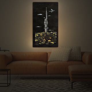 🌟“Žižkovská věž” Ikonická stavba pražského Žižkova. Unikátní zpracování motivu, vetknutého do podsvíceného dřevěného...